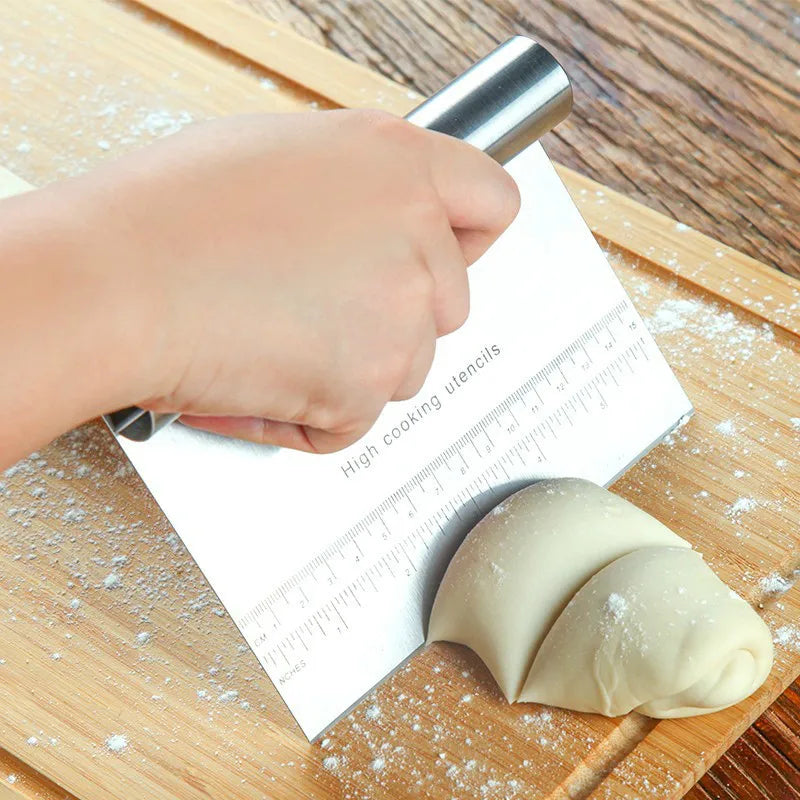 Stainless Steel Cake Dough Scraper