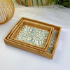 Handmade Shell Rattan Tray