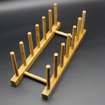 Solid Bamboo Plate Rack