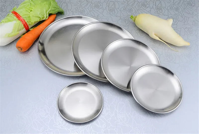 Stainless steel Round steak plate