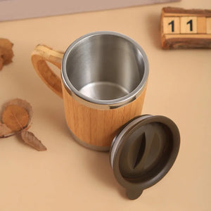 Insulated Bamboo Travel Mug