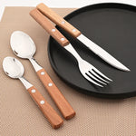 Wooden Handle Cutlery Set