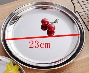 Stainless steel Round steak plate