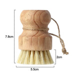 Bamboo Round Mini Scrub Brush