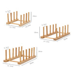 Solid Bamboo Plate Rack