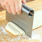 Stainless Steel Cake Dough Scraper