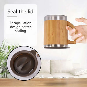 Insulated Bamboo Travel Mug