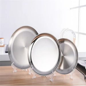 Stainless steel Round steak plate